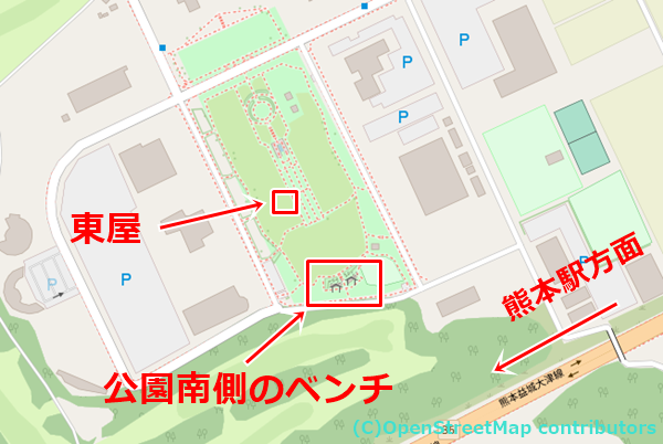 テクノ中央緑地の女装子さん待ち合わせMAP