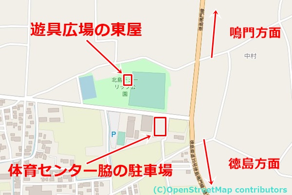 北島中央公園の女装子さん待ち合わせMAP