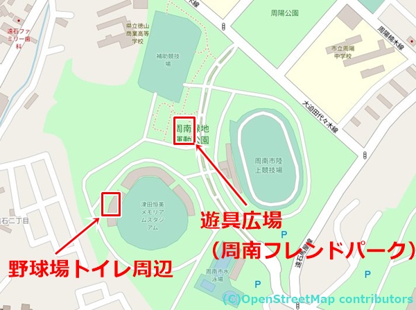 周南緑地の女装子さん待ち合わせMAP