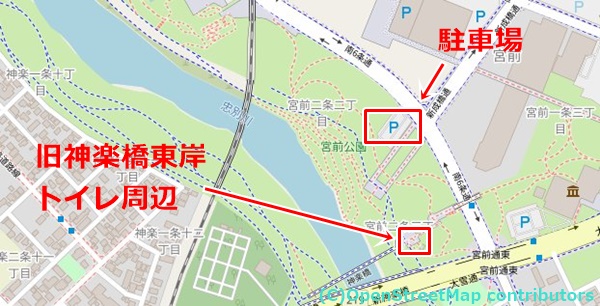 宮前公園の女装子さん待ち合わせMAP