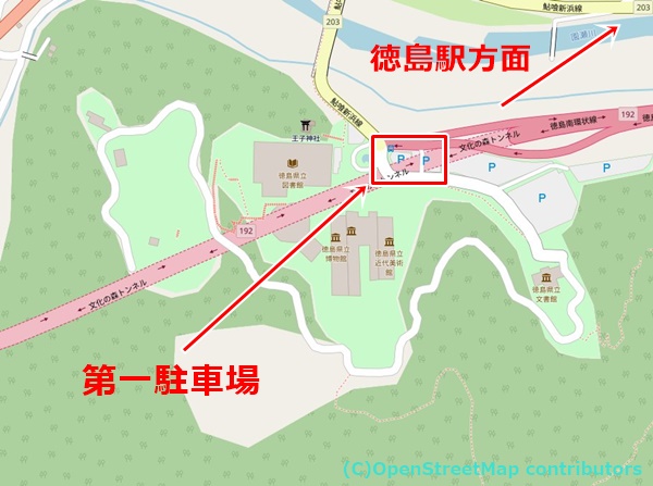 文化の森総合公園の女装子さん待ち合わせMAP