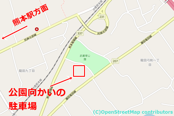 武蔵塚公園の女装子さん待ち合わせMAP
