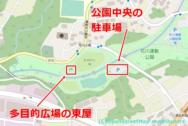 花川公園の女装子さん待ち合わせMAP