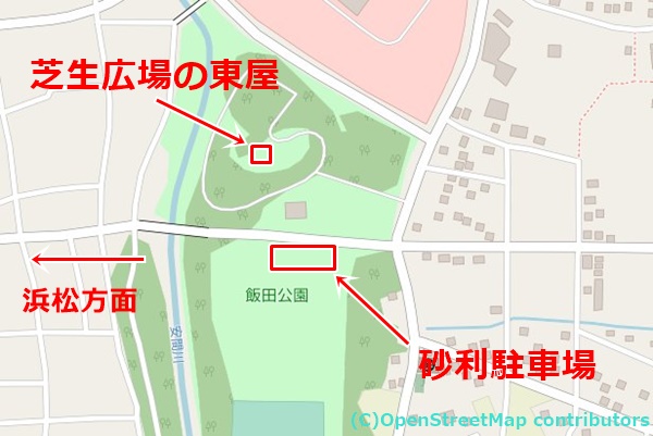 飯田公園の女装子さん待ち合わせMAP