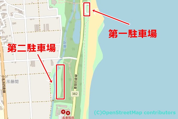 いわき新舞子浜公園の女装子さん待ち合わせMAP