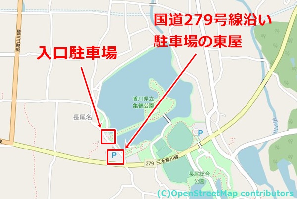 亀鶴公園の女装子さん待ち合わせMAP