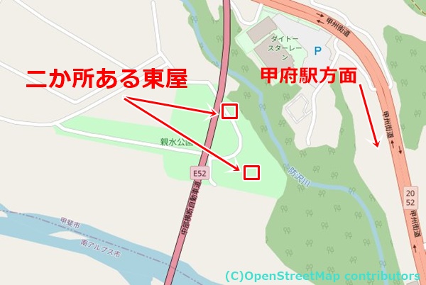 双葉水辺公園の女装子さん待ち合わせMAP
