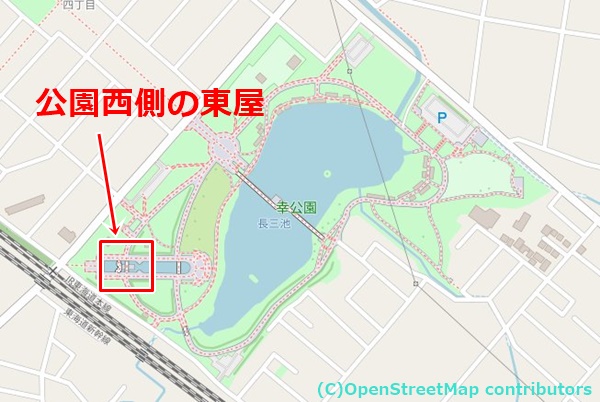 幸公園の女装子さん待ち合わせMAP