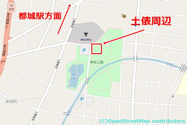 神柱公園の女装子さん待ち合わせMAP