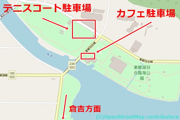 東郷湖羽合臨海公園の女装子さん待ち合わせMAP