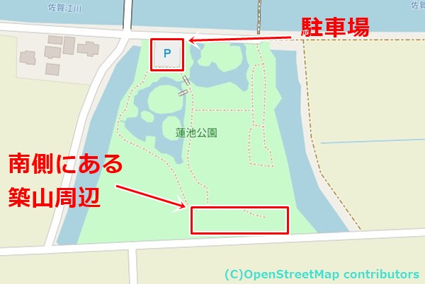 蓮池公園の女装子さん待ち合わせMAP