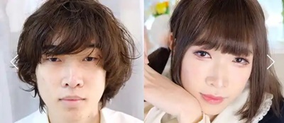 cottonの女装ビフォーアフター
