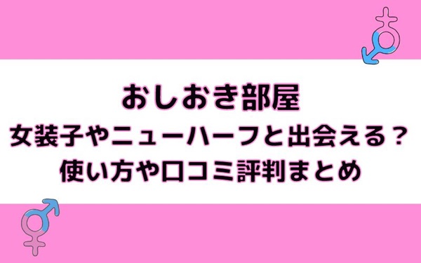 おしおき部屋は女装子やニューハーフと出会える？使い方や口コミ評判まとめ！