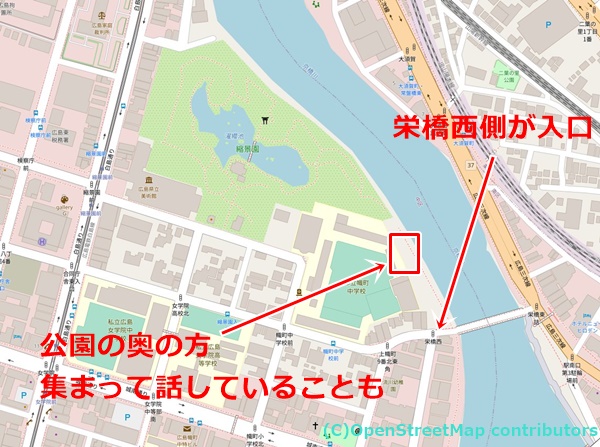 四畳半公園の女装子さん待ち合わせ場所